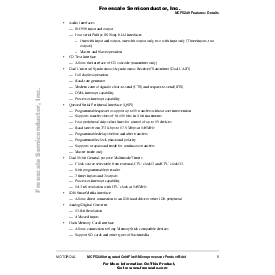 浏览型号MCF5249PB的Datasheet PDF文件第5页