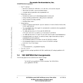 浏览型号MCF5249PB的Datasheet PDF文件第6页