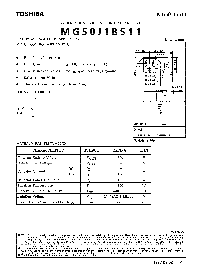 浏览型号MG50J1BS11的Datasheet PDF文件第1页