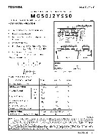 浏览型号MG50J2YS50的Datasheet PDF文件第1页