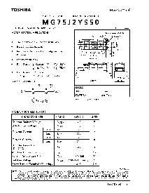 浏览型号MG75J2YS50的Datasheet PDF文件第1页