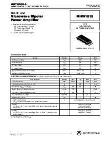 浏览型号MHW1815的Datasheet PDF文件第1页