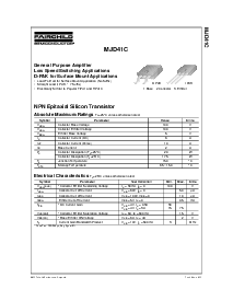 浏览型号MJD41C的Datasheet PDF文件第1页