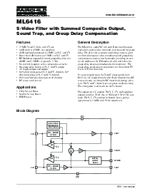 浏览型号ML6416CS的Datasheet PDF文件第1页