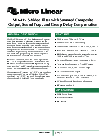 浏览型号ML6415CS的Datasheet PDF文件第1页