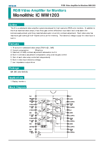 浏览型号MM1203ND的Datasheet PDF文件第1页