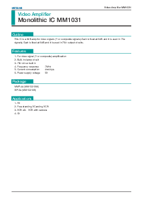 浏览型号MM1031的Datasheet PDF文件第1页