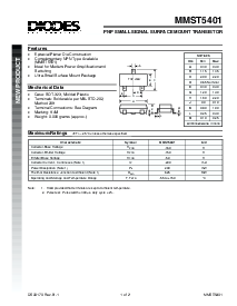 浏览型号MMST5401的Datasheet PDF文件第1页