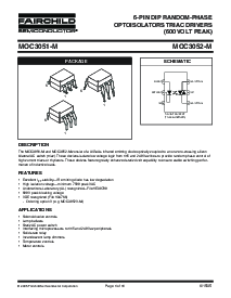 浏览型号MOC3052S-M的Datasheet PDF文件第1页