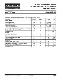浏览型号MOC3052-M的Datasheet PDF文件第2页