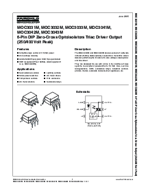 浏览型号MOC3043M的Datasheet PDF文件第1页