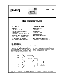 浏览型号MPY100A的Datasheet PDF文件第1页