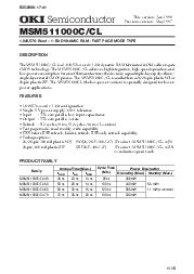 浏览型号MSM511000C的Datasheet PDF文件第1页