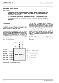 浏览型号MSP3410B的Datasheet PDF文件第4页