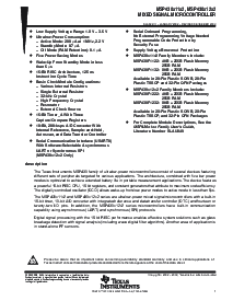 浏览型号MSP430F1122IDWR的Datasheet PDF文件第1页