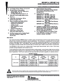 浏览型号MSP430F1101AIRGET的Datasheet PDF文件第1页