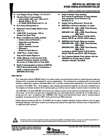 浏览型号MSP430F1122IDW的Datasheet PDF文件第1页