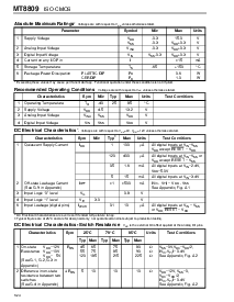 浏览型号MT8809AP的Datasheet PDF文件第4页