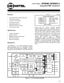 浏览型号MT8880CS的Datasheet PDF文件第1页