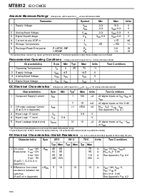 浏览型号MT8812AP的Datasheet PDF文件第4页