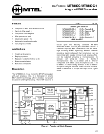 浏览型号MT8880的Datasheet PDF文件第1页