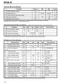 浏览型号MT88L70AN的Datasheet PDF文件第6页