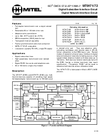 浏览型号MT9171AP的Datasheet PDF文件第1页