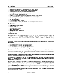 浏览型号MT90871AV的Datasheet PDF文件第2页