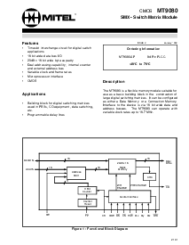 浏览型号MT9080AP的Datasheet PDF文件第1页