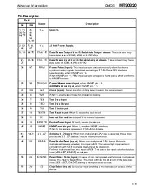 浏览型号MT90820的Datasheet PDF文件第3页