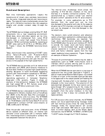 浏览型号MT90840的Datasheet PDF文件第2页