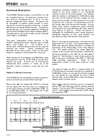 浏览型号MT9085AP的Datasheet PDF文件第8页