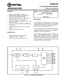 浏览型号MT9041BP的Datasheet PDF文件第1页