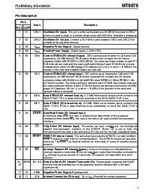 浏览型号MT9076AP的Datasheet PDF文件第3页