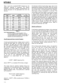 浏览型号MT9092AP的Datasheet PDF文件第8页