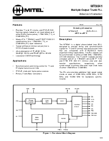 浏览型号MT9041AP的Datasheet PDF文件第1页