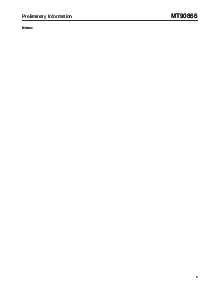 浏览型号MT90866AL的Datasheet PDF文件第5页