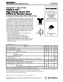 浏览型号MTB16N25E的Datasheet PDF文件第1页