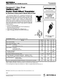 浏览型号MTP33N10E的Datasheet PDF文件第1页