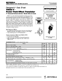 浏览型号MTP23P06V的Datasheet PDF文件第1页