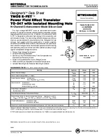 浏览型号MTW24N40E的Datasheet PDF文件第1页