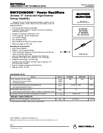 浏览型号MUR4100E的Datasheet PDF文件第1页