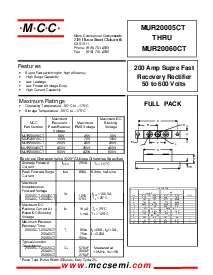 浏览型号MUR20020CT的Datasheet PDF文件第1页