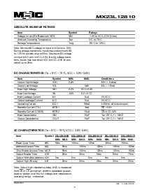 浏览型号MX23L12810的Datasheet PDF文件第2页