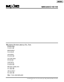 浏览型号MX23C1010QC-12的Datasheet PDF文件第7页
