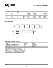 浏览型号MX23C8100PC-10的Datasheet PDF文件第2页