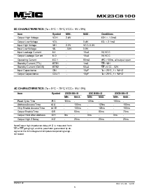 浏览型号MX23C8100PC-10的Datasheet PDF文件第3页