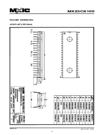 浏览型号MX23C8100PC-10的Datasheet PDF文件第5页