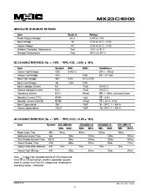浏览型号MX23C4000TC-15的Datasheet PDF文件第2页