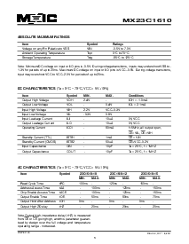 浏览型号MX23C1610TC-10的Datasheet PDF文件第3页